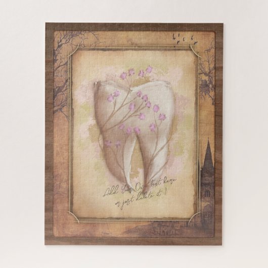 Puzzle Élégant cadeau dentaire Vintage à l'ancienne (Vertical)