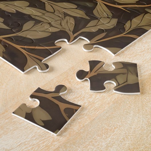 Puzzle Élégant Cerf Dans La Forêt De Chênes (Côté)