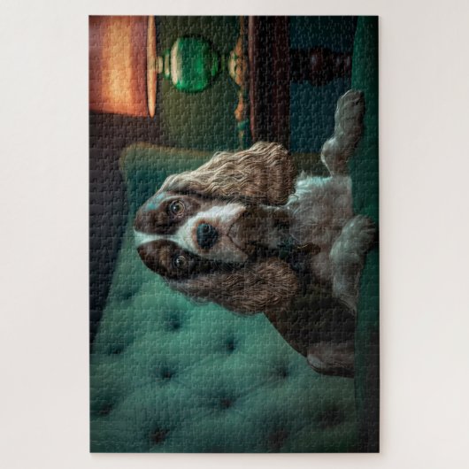 Puzzle Elégant Cocker Spaniel Classic Portrait Design (Vertical)
