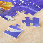 Puzzle Elégant Crocus Purple Photo Citation (Côté)