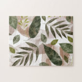 Puzzle Élégant Feuilles de Safari Botanique (Horizontal)