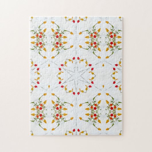 Puzzle Élégant floral Vintage (Vertical)