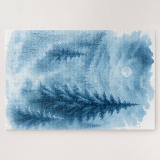 Puzzle Elégant Forêt d'hiver Cadeaux de vacances d'entrep (Horizontal)