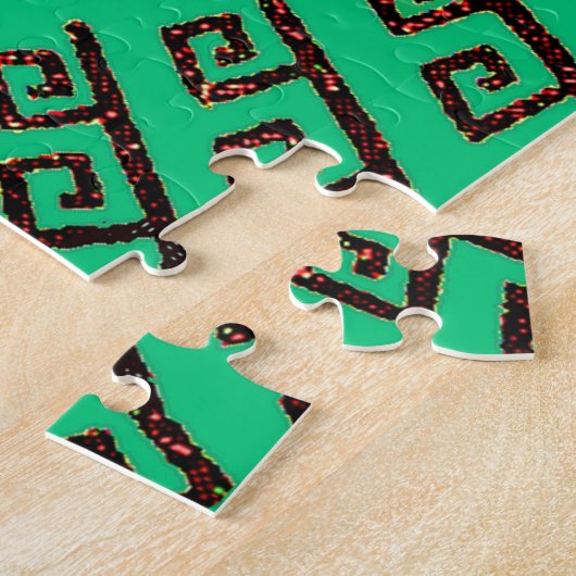 Puzzle Élégant Green Machu Picchu Mountain & Sun (Côté)