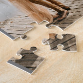 Puzzle Elégant gris poussiéreux & blanc floral enregistre (Côté)