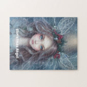Puzzle Élégant mignon ange de Noël (Horizontal)