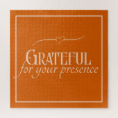 Puzzle Elégant Personnalisé Grateful Thanksgiving Automne (Vertical)