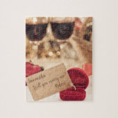 Puzzle Elégant Personnalisé Veux-Tu M'Épouser ? (Vertical)
