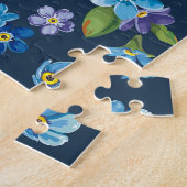Puzzle Élégant Pink Peonies Arrière - plan rétro (Côté)