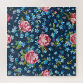 Puzzle Élégant Pink Peonies Arrière - plan rétro (Horizontal)