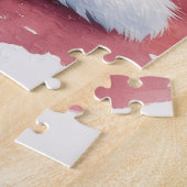 Puzzle Elegant Poodle Beside Christmas Tree Holiday Dog (Côté)