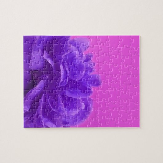 Puzzle Elegant Purple Raspberry Floral (Horizontal)