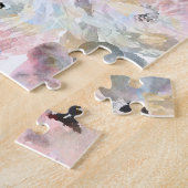 Puzzle Elégant rose gris blanc (Côté)