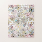 Puzzle Elégant rose gris blanc (Vertical)