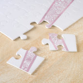 Puzzle Elégant rose Sun Moon Doodle Mandala White Design (Côté)