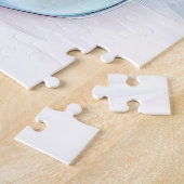 Puzzle Elégant sac à main bleu et rose pastel (Côté)