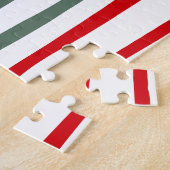 Puzzle Elegant Stripes family Photo merry Christmas game (Côté)