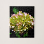 Puzzle Elégant vert doux vert rose vert vert hydrangée (Vertical)