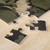 Puzzle Elégant Wolfhound Irlandais Avec Shamrocks (Côté)