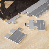 Puzzle Elégante bordure argent image personnalisée (Côté)