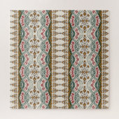 Puzzle Elégante frontière florale ethnique Boho (Horizontal)