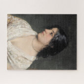 Puzzle Élégante italienne avec un collier de perles (Horizontal)