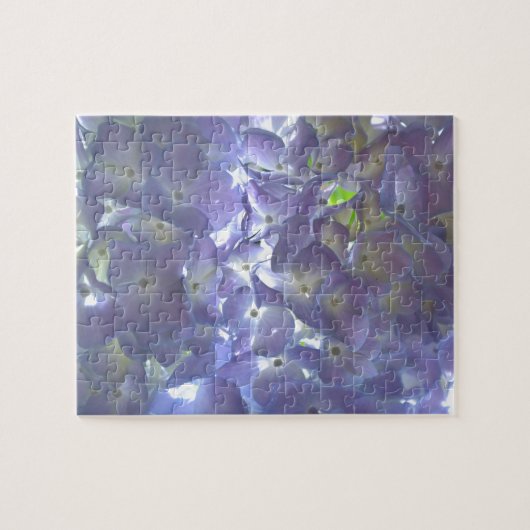 Puzzle Elégante lumière douce mauve florale mauve hydrang (Horizontal)