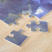 Puzzle Elégante lumière douce mauve florale mauve hydrang (Côté)