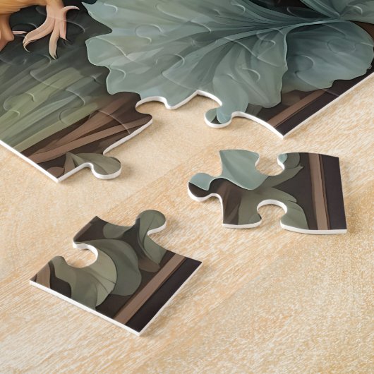 Puzzle Élégante Mère Hen Avec Poussins (Côté)