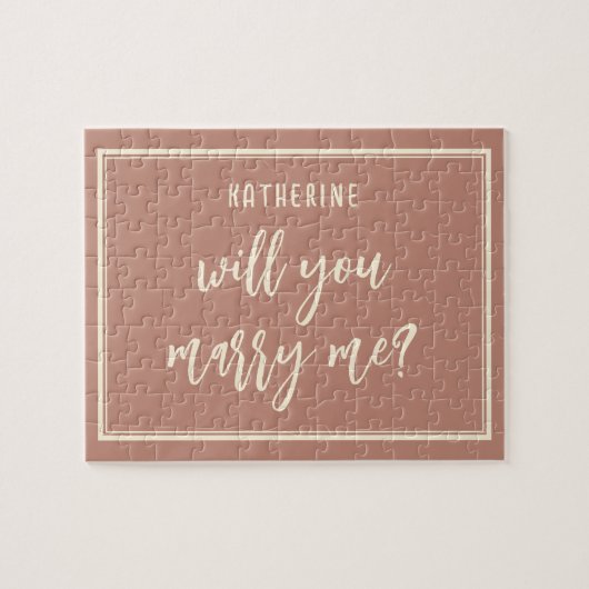 Puzzle Elégante Proposition De Mariage Vous Me Marierez (Horizontal)