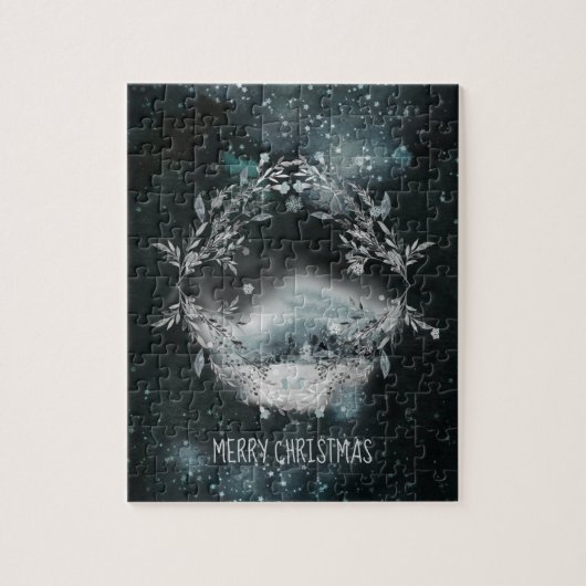 Puzzle Élégante scène d'hiver Vignette Famille Amusants N (Vertical)