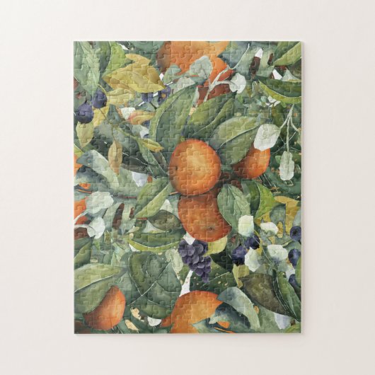 Puzzle Élégante verdure des agrumes botaniques (Vertical)