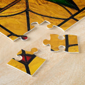 Puzzle Élégants Orchidées Blanches en Verre Teinté (Côté)