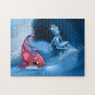 Puzzle Élément d'eau et poisson