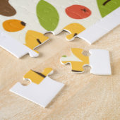 Puzzle Éléments de feuilles d'automne mignonnes (Côté)