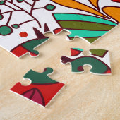 Puzzle Éléments de Noël festifs Design sans couture (Côté)