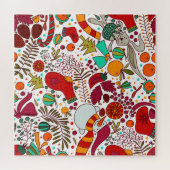 Puzzle Éléments de Noël festifs Design sans couture (Horizontal)