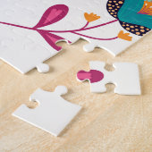 Puzzle Eléments de printemps Papillons Oiseaux Fleurs (Côté)