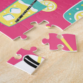 Puzzle Eléments d'été écotiques, backgro sans soudure vin (Côté)