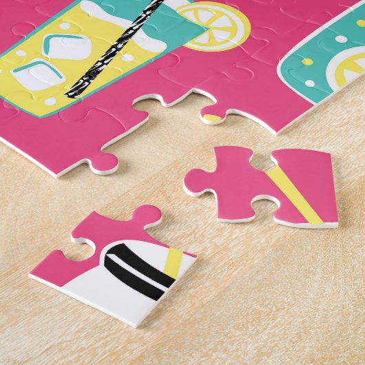 Puzzle Eléments d'été écotiques, backgro sans soudure vin (Côté)