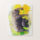 Puzzle Éléphant (Vertical)