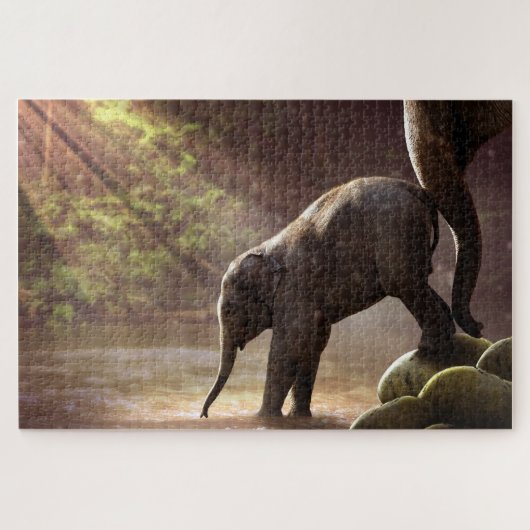 Puzzle Éléphant (Horizontal)