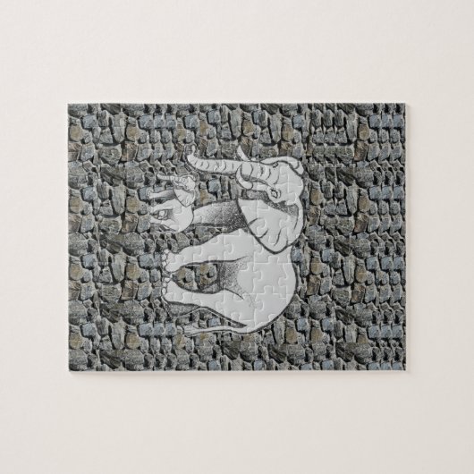 Puzzle Elephant (Horizontal)