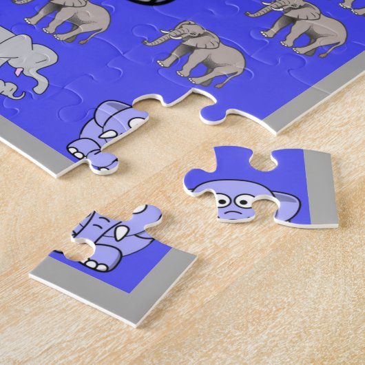 Puzzle Elephant (Côté)