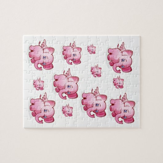 Puzzle Elephant (Horizontal)