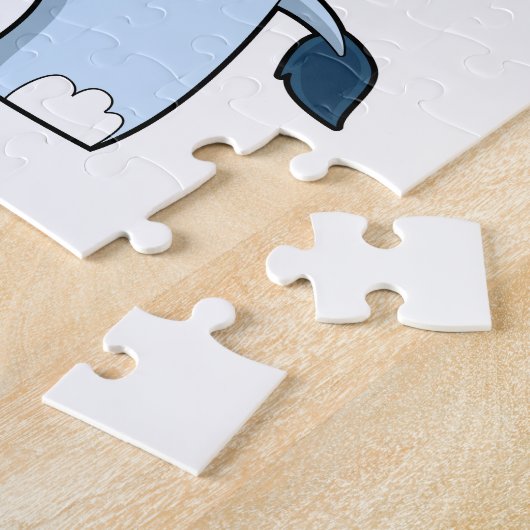 Puzzle Eléphant à la boxe avec gants de boxe (Côté)