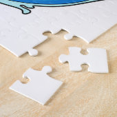 Puzzle Elephant as surfer avec surf (Côté)