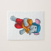 Puzzle Elephant au football (Horizontal)