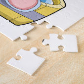 Puzzle Eléphant avec baignoire remplie d'eau (Côté)