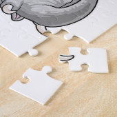 Puzzle Eléphant avec ballon (Côté)